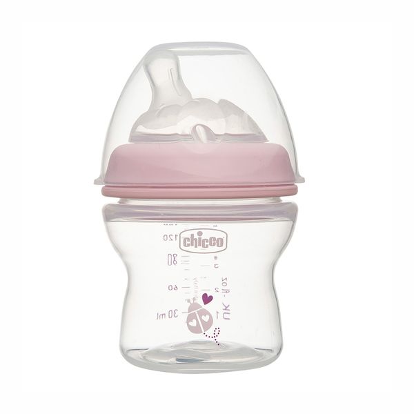 Mamadeira Chicco New Step Up 0 Meses + Rosa 150ml