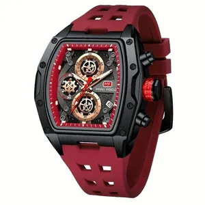 Relógio Esportivo Feminino Mini Focus de Quartzo Analógico e Digital Pulseira de Silicone Vermelho Relógio Esportivo Feminino Mini Focus de Quartzo Analógico e Digital Pulseira Silicone Vermelho
