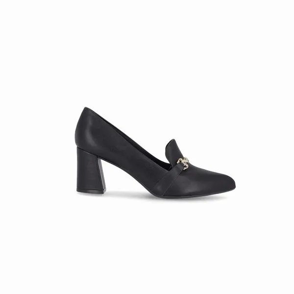 Loafer Luiza Salto Alto Preto 37
