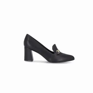 Loafer Luiza Salto Alto Preto 37