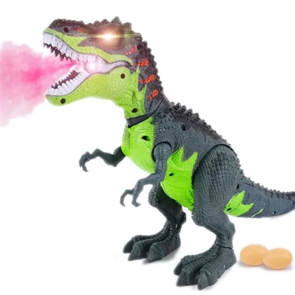 Dinossauro Lança Fumaça Com Luz E Som - Tiranossauro Rex - Dino State - 42 Cm - St Import