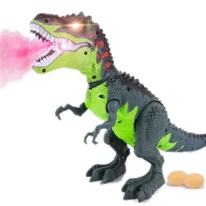 Dinossauro Lança Fumaça Com Luz E Som - Tiranossauro Rex - Dino State - 42 Cm - St Import