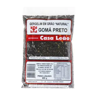 Gergelim em Grão Gomá Preto Casa Leão 200g