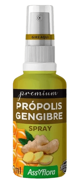 Spray de Própolis Premium Assiflora Sabor Gengibre 30ml