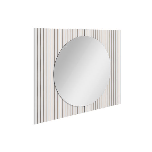 Espelho Para Banheiro Ripy 100Cm Branco Bumi