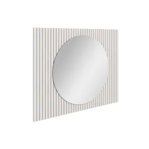 Espelho Para Banheiro Ripy 100Cm Branco Bumi