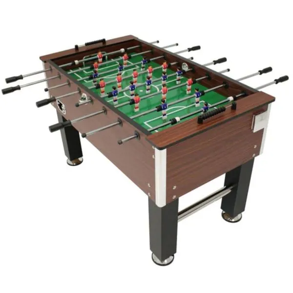 Mesa de Pebolim Profissional Gold Oficial Totó com Campo Liso e Estrutura em MDF Laminado Toto Mesa de Pebolim Gold Oficial Totó Profissional com Niveladores e Porta Copos Toto