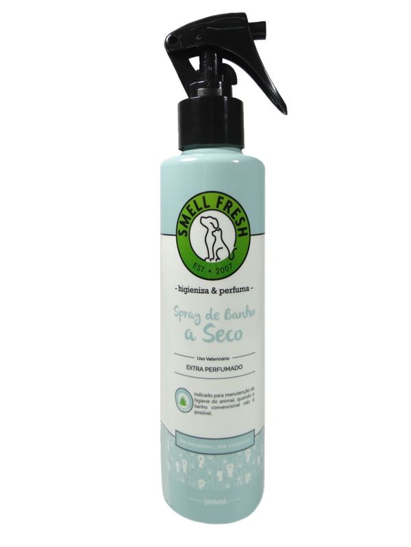 Spray Banho a Seco 300ml P/ Cães e Gatos Smell Fresh