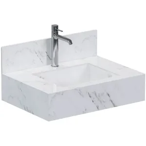 Bancada Porcelanato 60cm Napoles Branco - P103391 - COZIMAX