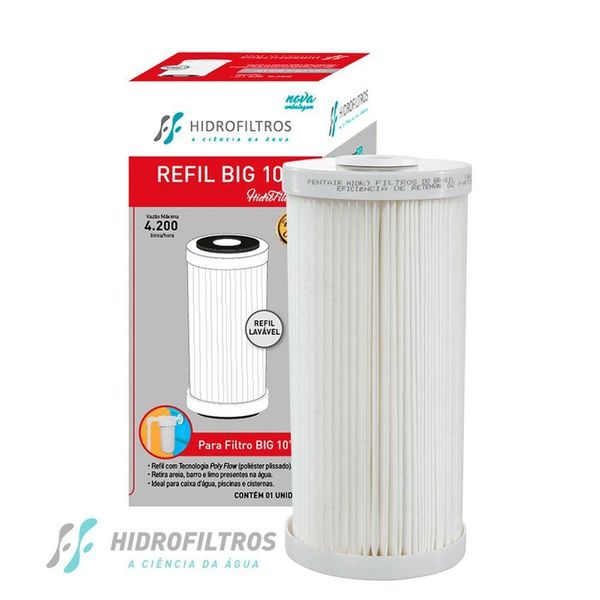 Kit 02 Un Refil Hidrofiltros P/ Filtro Big 10 Original