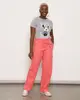 Calça Sarja Feminina com Bolsos Cargo Rosa 46