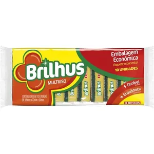 Esponjas Brilhus Multiuso 10 Unidades - Bettanin