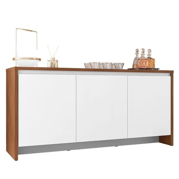 Buffet Aparador Madrid 3 Portas Cedro-branco - Casa D Cedro-branco