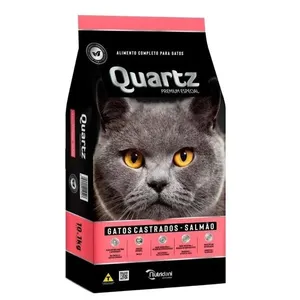 Ração Para Gatos Castrados Quartz Salmão 3kg (MP)
