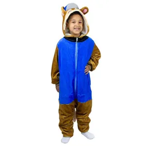 Pijama Chase Patrulha Canina Macacão Kigurumi Infantil Original, Zona Criativa, Crianças 3 à 4 Anos PP / Azul