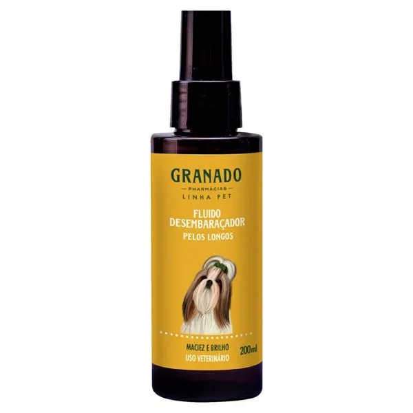 Fluido Desembaraçador Granado Pet Pelos Longos 200ml