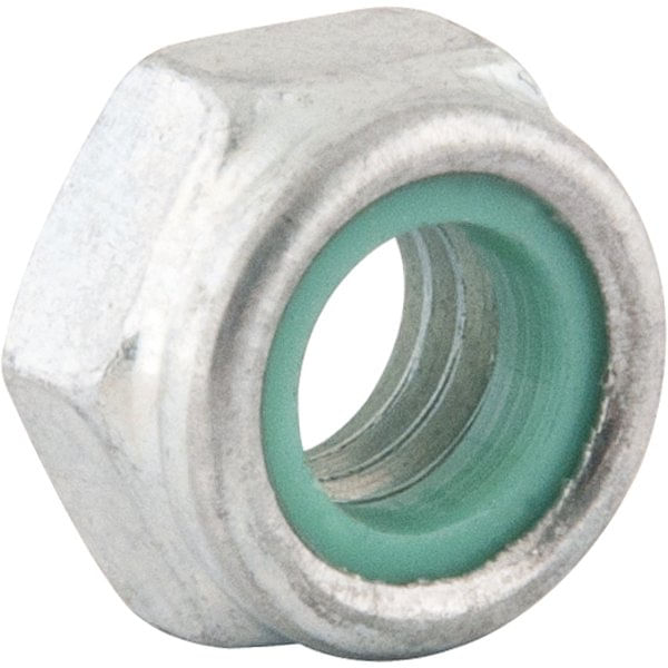 Porca autotravante sextavada 10 mm MA baixa zincada 100 peças - VONDER