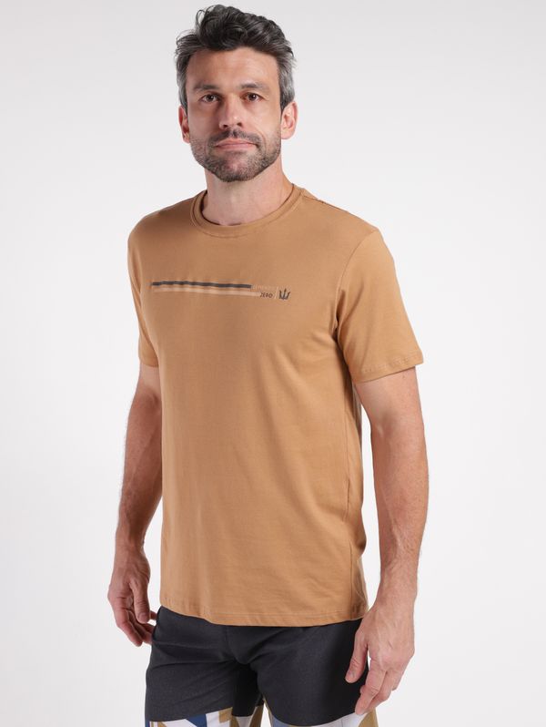 Camiseta Manga Curta Masculina MARROM P