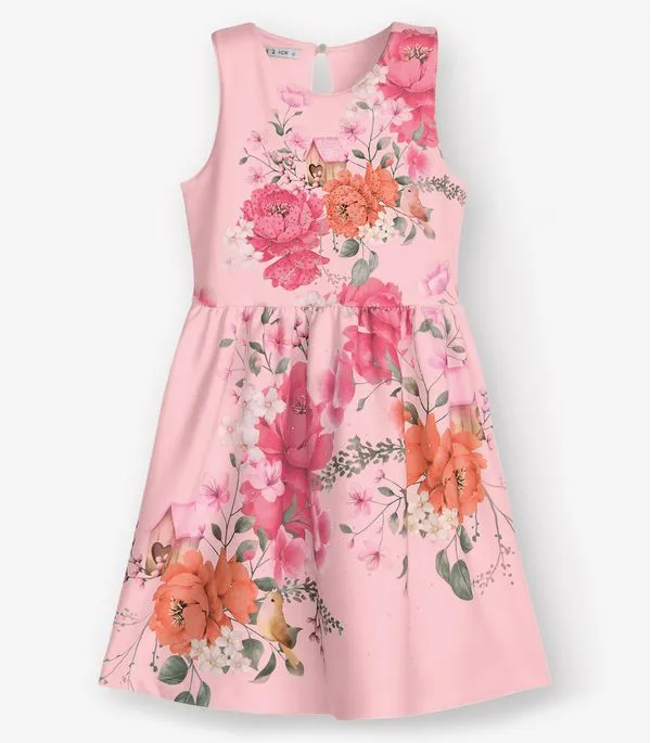 Vestido Menina Trick Nick Rosa 12
