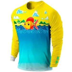 Blusa Infantil Proteção Solar UV50+ Prolife Goldfish 4 Anos 120666 (MP)