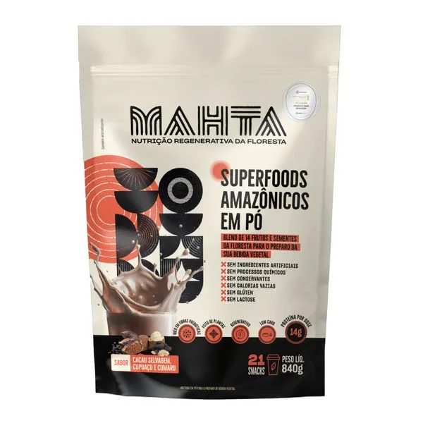 Superfoods Amazônicos em Pó Cacau Mahta 840g