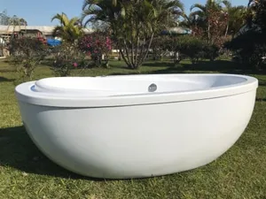 Banheira Avant 180 Imersão Contemporanea Linha Relex 099279-I 190x110cm Branco Ouro Fino