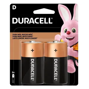 Pilha Alcalina Grande D com 2 unidades - Duracell