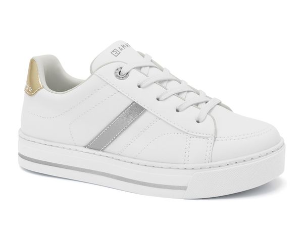 Tênis Branco com Prata Feminino Ramarim 2493201-2 38