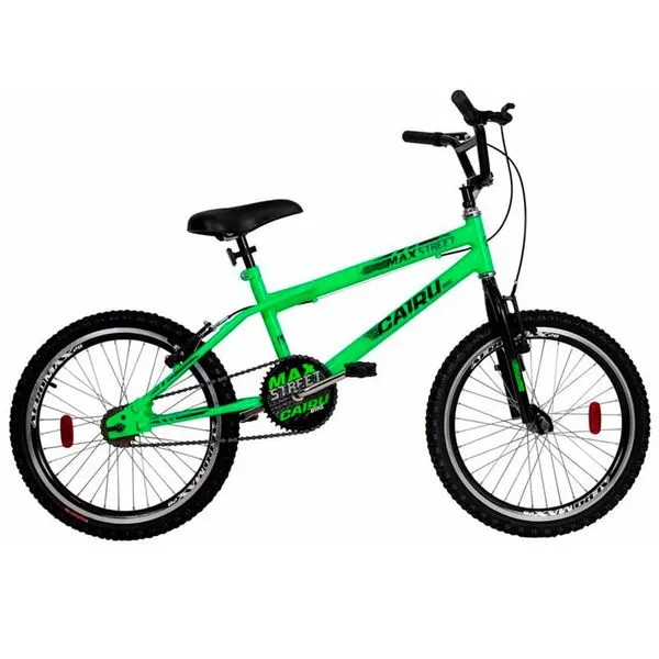 Bicicleta Cairu Aro 20 Freestyle Max Street Verde E Preto (MP)