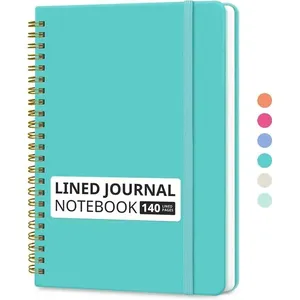 Caderno Taja Espiral 140 Páginas A5 Turquesa A-MBI