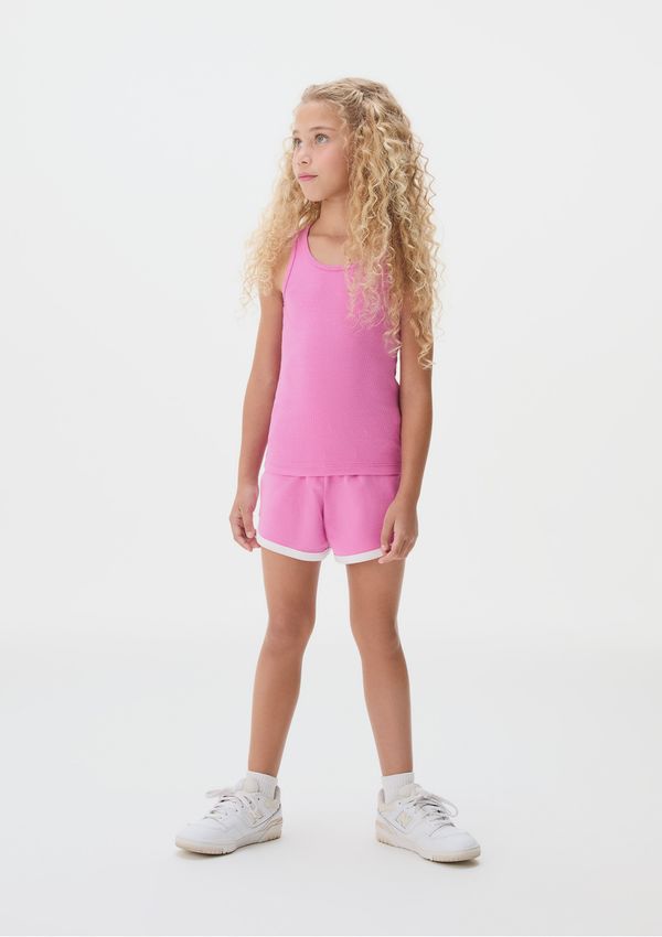 Regata Básica Infantil Menina Em Ribana - Rosa 008