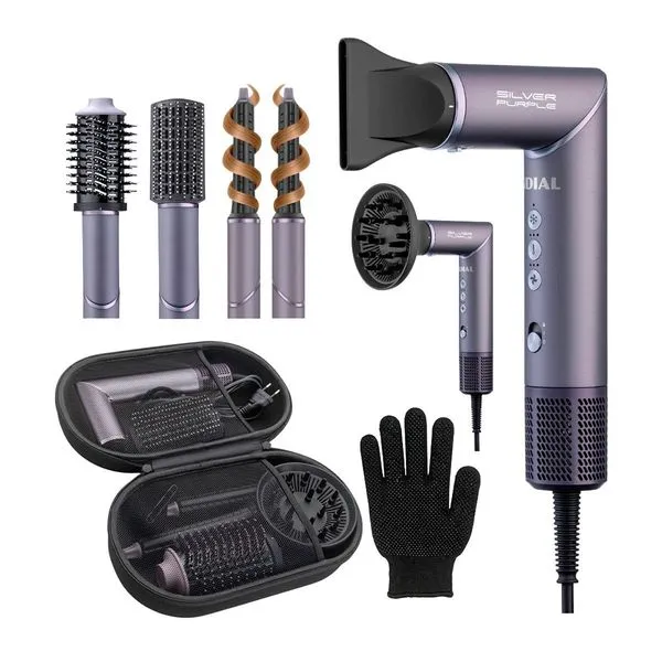 Secador Multifuncional 5 em 1 Mondial Roxo 1500W 127V - SM-01-BLDC-SP 220V
