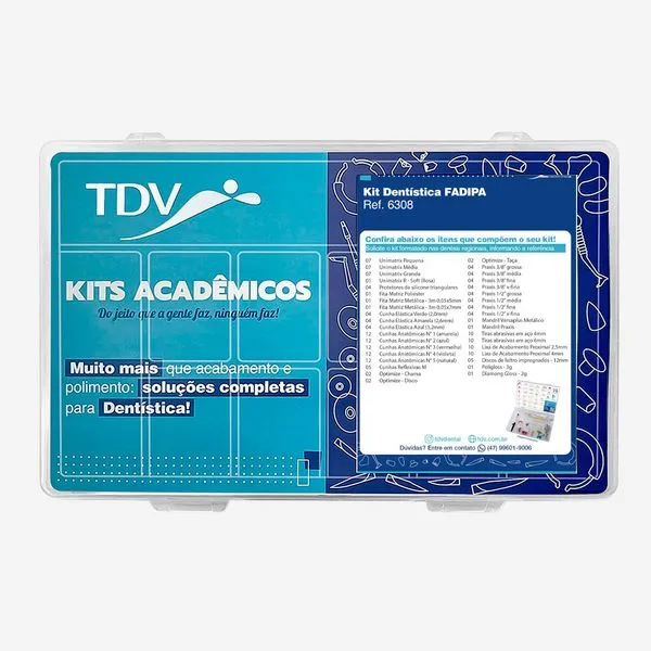 Kit Acadêmico Dentística Fadipa MG Ref. 6308 TDV