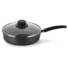 Frigideira Alta Multiflon Gourmet Com Antiaderente Ultra 7 Com Tampa 24 cm Preto