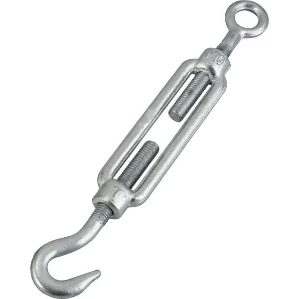 Esticador Olhal x Gancho Galvanizado para Cabo de Aço 3/8" 19,05mm Uso Industrial - VONDER PLUS