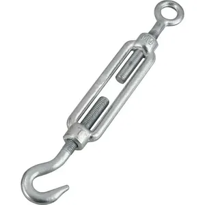 Esticador Olhal x Gancho Galvanizado para Cabo de Aço 3/8" 19,05mm Uso Industrial - VONDER PLUS