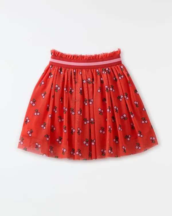 Saia Tule Cerejeira Est Cerejeira Fundo Vermelho Puro - 10