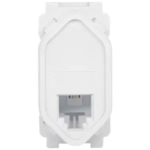 Módulo Tomada 2 Fios RJ11 Branco - RVB-1200/6 - RAVENNA