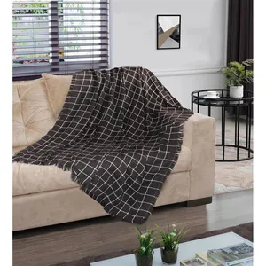 Manta para Sofá Cazza Grid 1,40x1,70m - Item Sortido