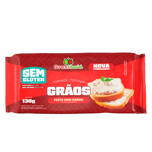 Torrada com Grãos Grani Amici – 130g