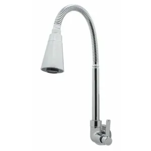 Torneira para Cozinha Parede 1/4V Bica Alta Cromado Conic 3068 C29