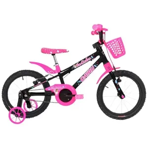 Bicicleta Infantil Cairu Aro 16 Fadinha Preto E Rosa (MP)