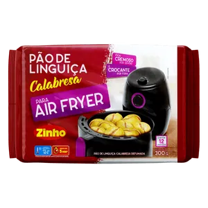 Pão de Alho Zinho Linguiça Calabresa Aier Fryer 300g