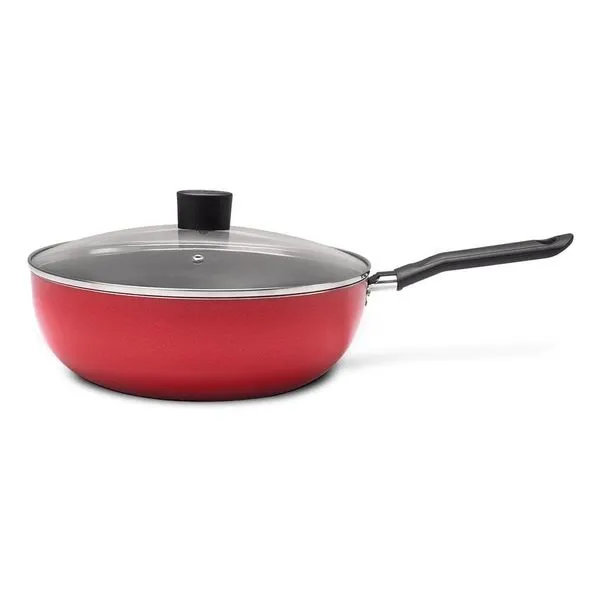 Panela Wok Brinox Garlic Antiaderente Pro-Flon 4,1L 28cm