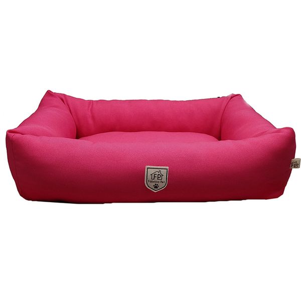 Cama Retangular Fábrica Pet Rosa GG