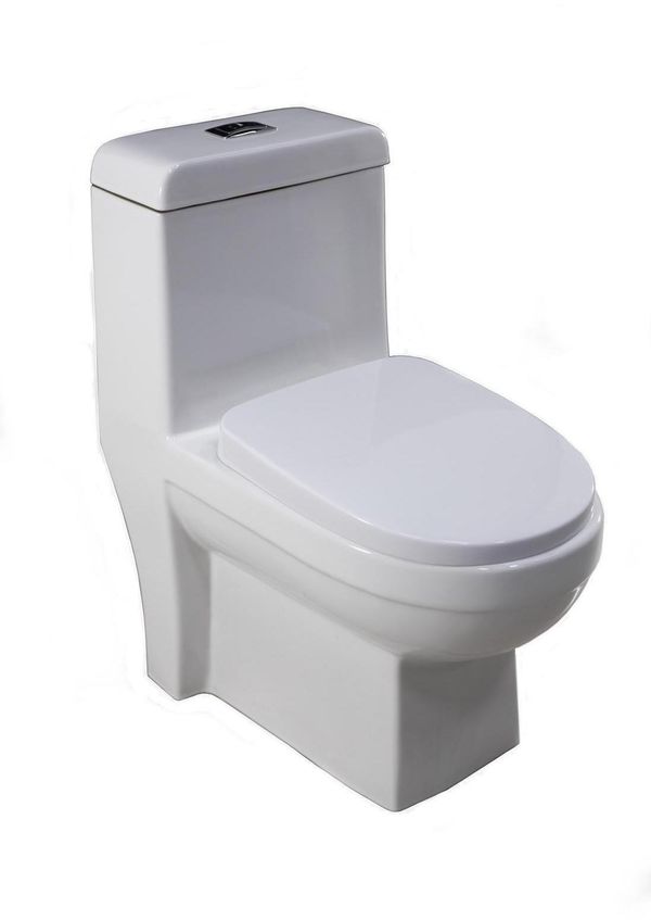 Vaso Sanitário Com Caixa Acoplada Monobloco Acqua Formato Oval Assento Soft Close Acionamento 3/6 Litros Branco