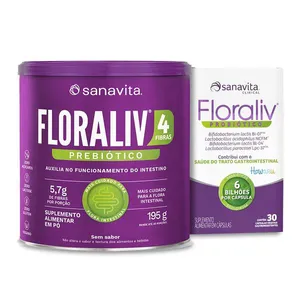 Combo Saúde Intestinal Fibras e Probiótico