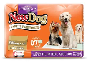 Tapete Higiênico New Dog 55x60 Com 7 Unidades