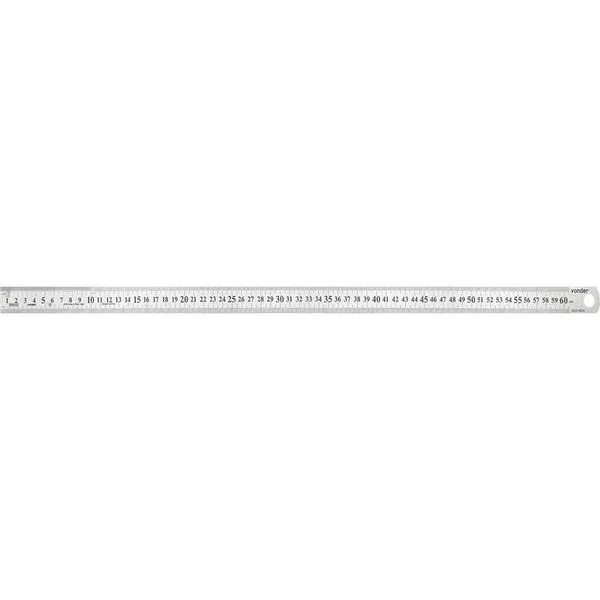 Escala Régua de Aço Inox 600 mm - VONDER