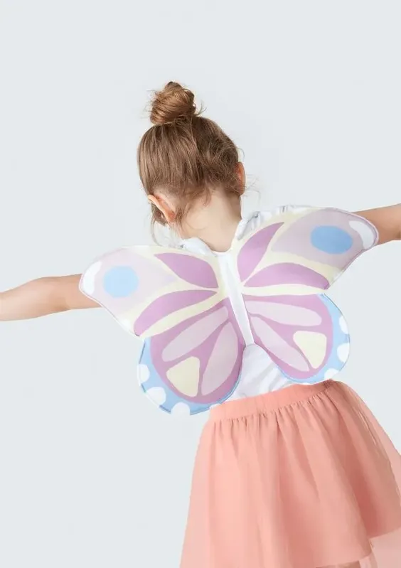 Asa de Borboleta Infantil Menina - Rosa UNI